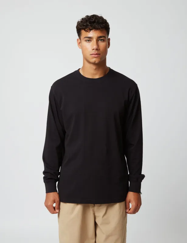 Bhode Long Sleeve T-Shirt (Organic/Canada Origin, 9oz) - Black sold by Article London