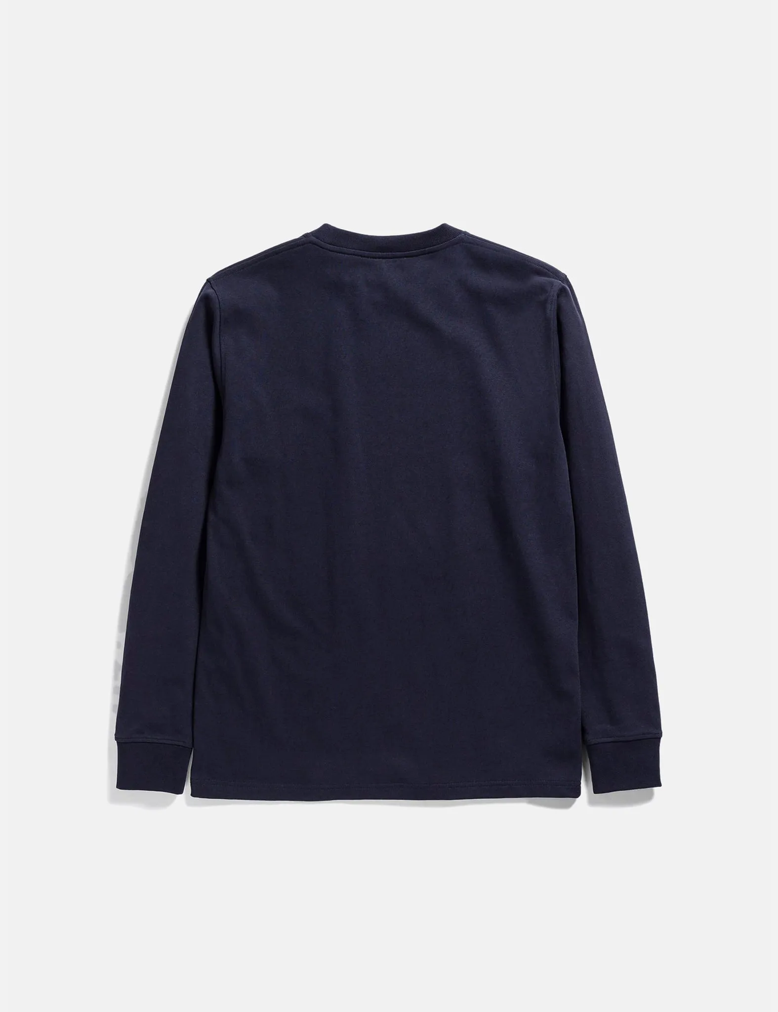 Norse Projects Johannes Heavy Logo Long Sleeve T-Shirt - Dark Navy Blue sold by Article London product image thumbnail 5