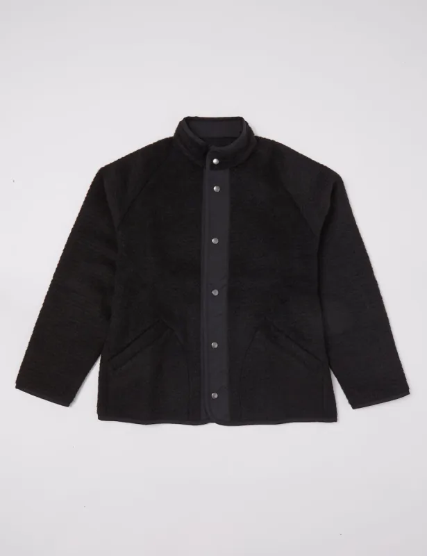 Arpenteur Contour Fleece Jacket (Wool/Mohair) - Black sold by Article London