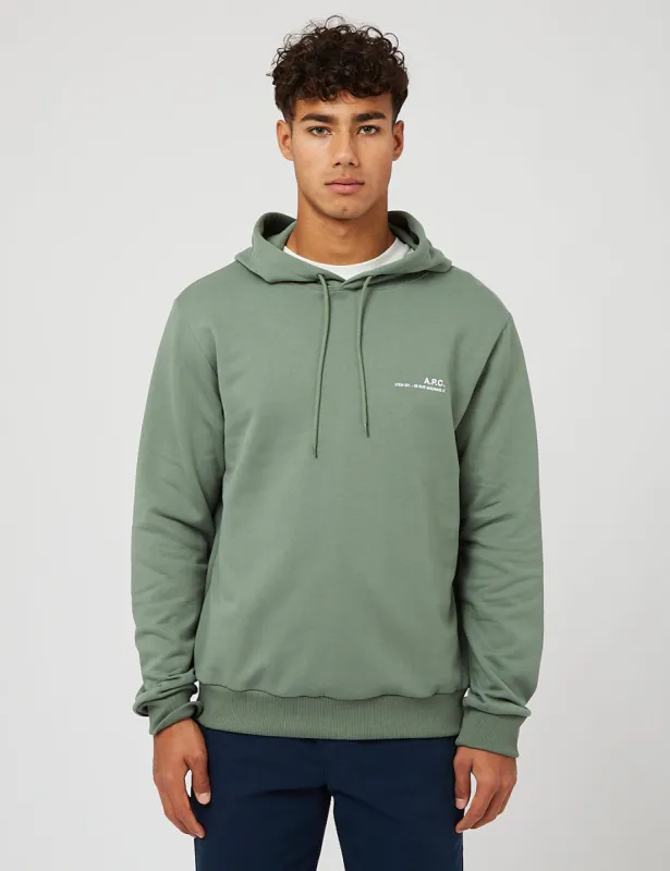 A.P.C. Item Hooded Sweatshirt - Grey Green sold by Article London