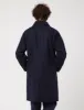 Arpenteur Utile Melton Wool Coat - Navy Blue sold by Article London