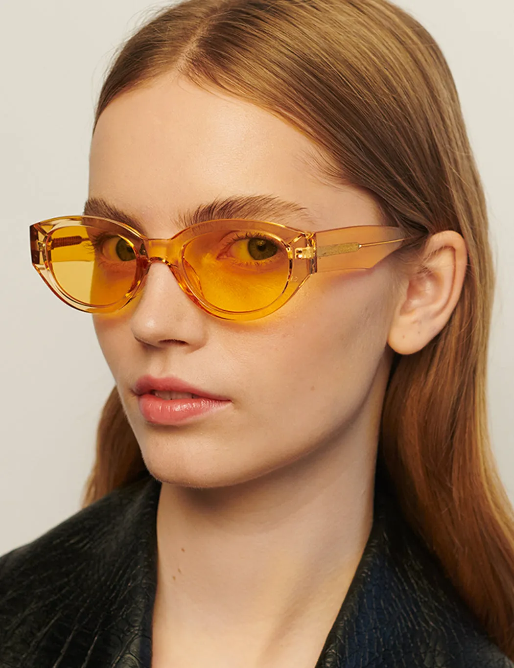 A. Kjaerbede Winnie Sunglasses - Yellow Transparent sold by Article London product image thumbnail 2