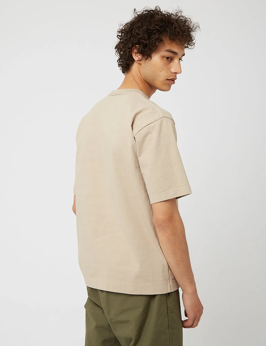 Snow Peak Heavy Cotton T-Shirt - Beige sold by Article London product image thumbnail 4