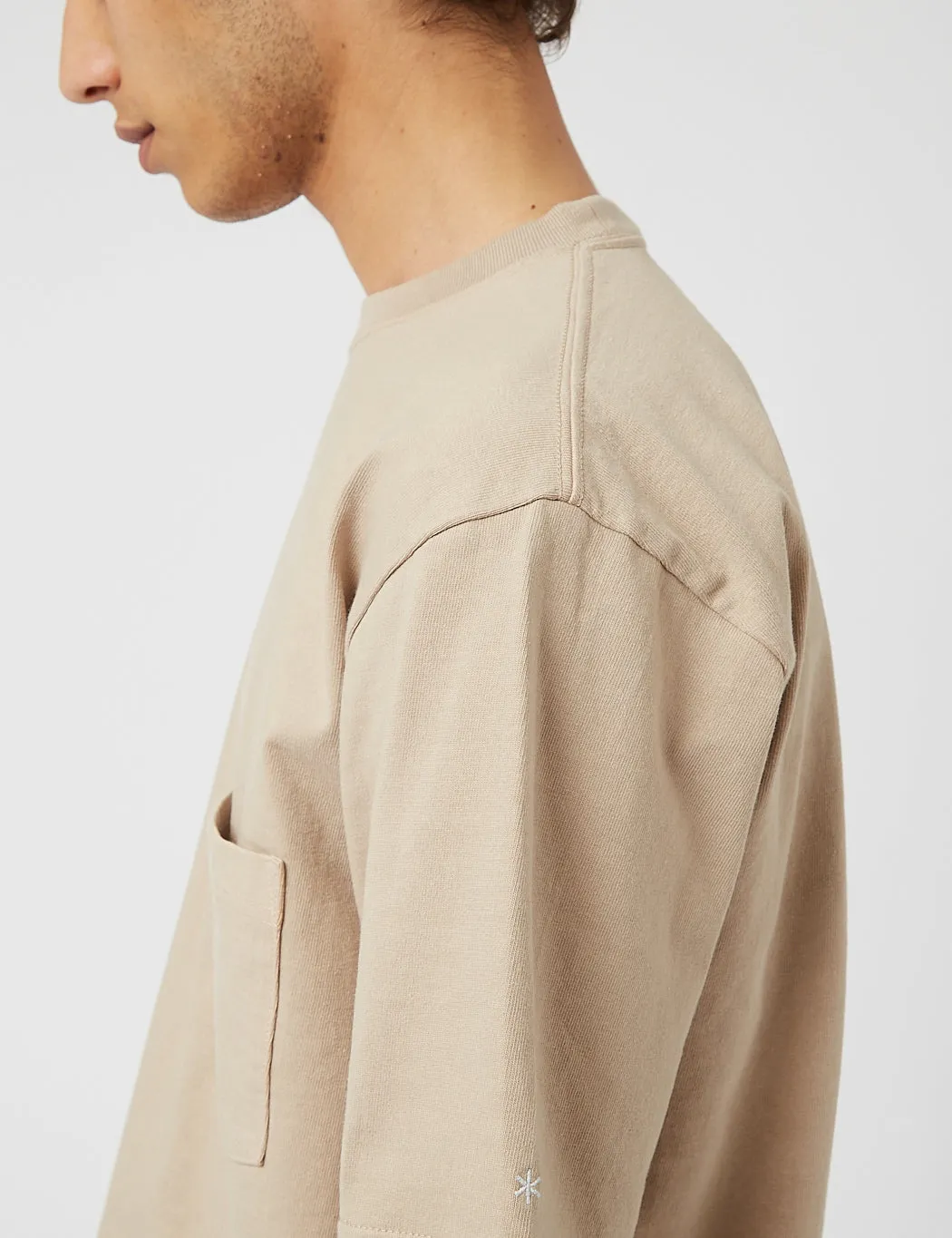 Snow Peak Heavy Cotton T-Shirt - Beige sold by Article London product image thumbnail 2