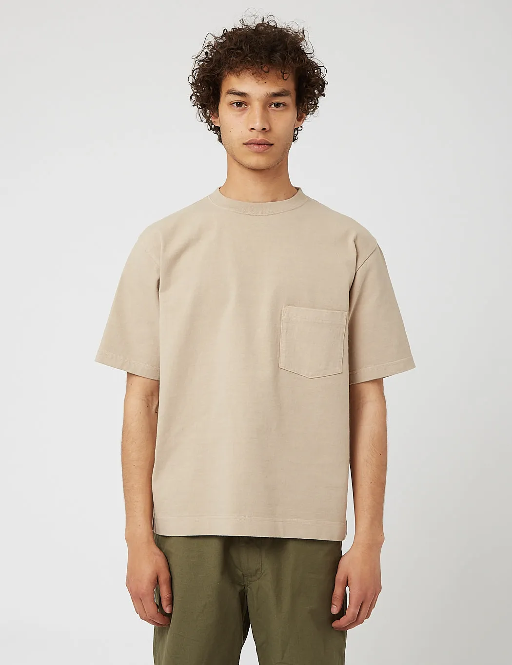 Snow Peak Heavy Cotton T-Shirt - Beige sold by Article London