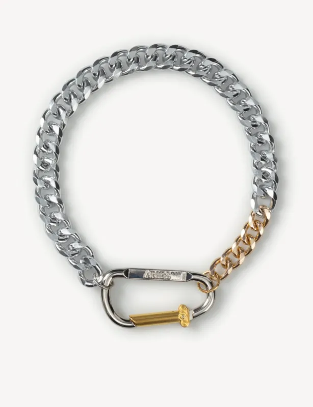 Aries Column Carabiner Silver Necklace - Silver sold by Article London