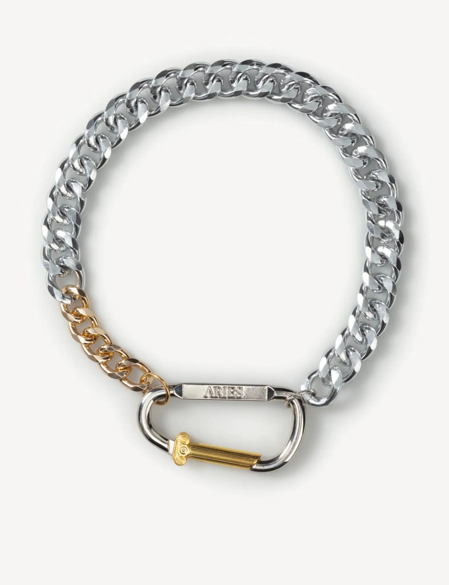 Aries Column Carabiner Silver Necklace - Silver sold by Article London product image thumbnail 3