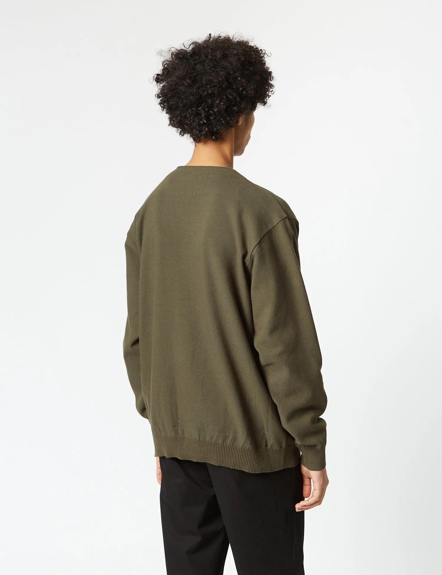 Snow Peak Co/Pe Knit Cardigan - Olive Green sold by Article London product image thumbnail 4