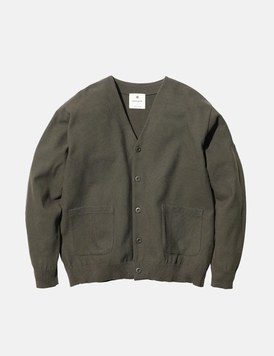 Snow Peak Co/Pe Knit Cardigan - Olive Green sold by Article London product image thumbnail 5