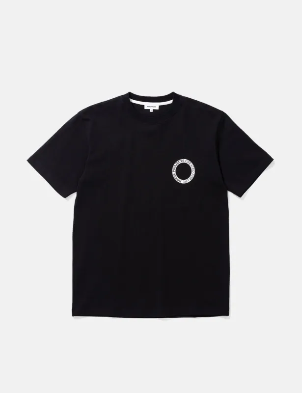Norse Projects Johannes BMC Logo Print T-Shirt - Black sold by Article London