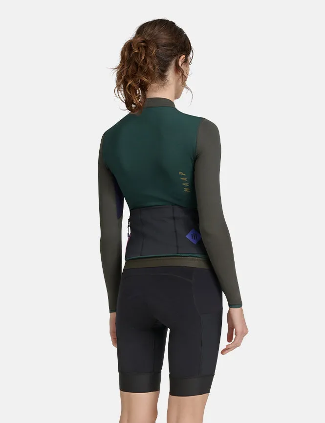 MAAP Womens Alt_Road Long Sleeve Jersey - Burnt Olive Green sold by Article London product image thumbnail 4