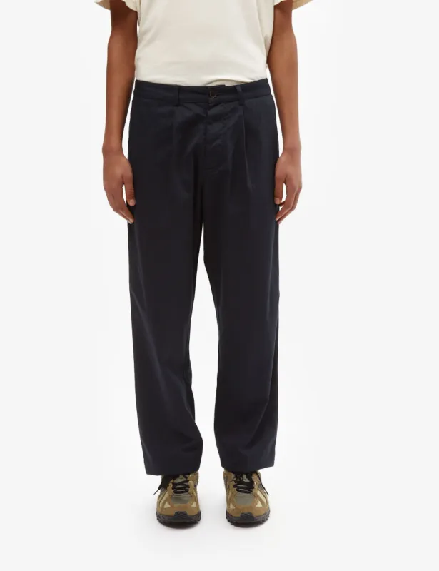 Universal Works Duke Pant (Twill) - Navy Blue sold by Article London