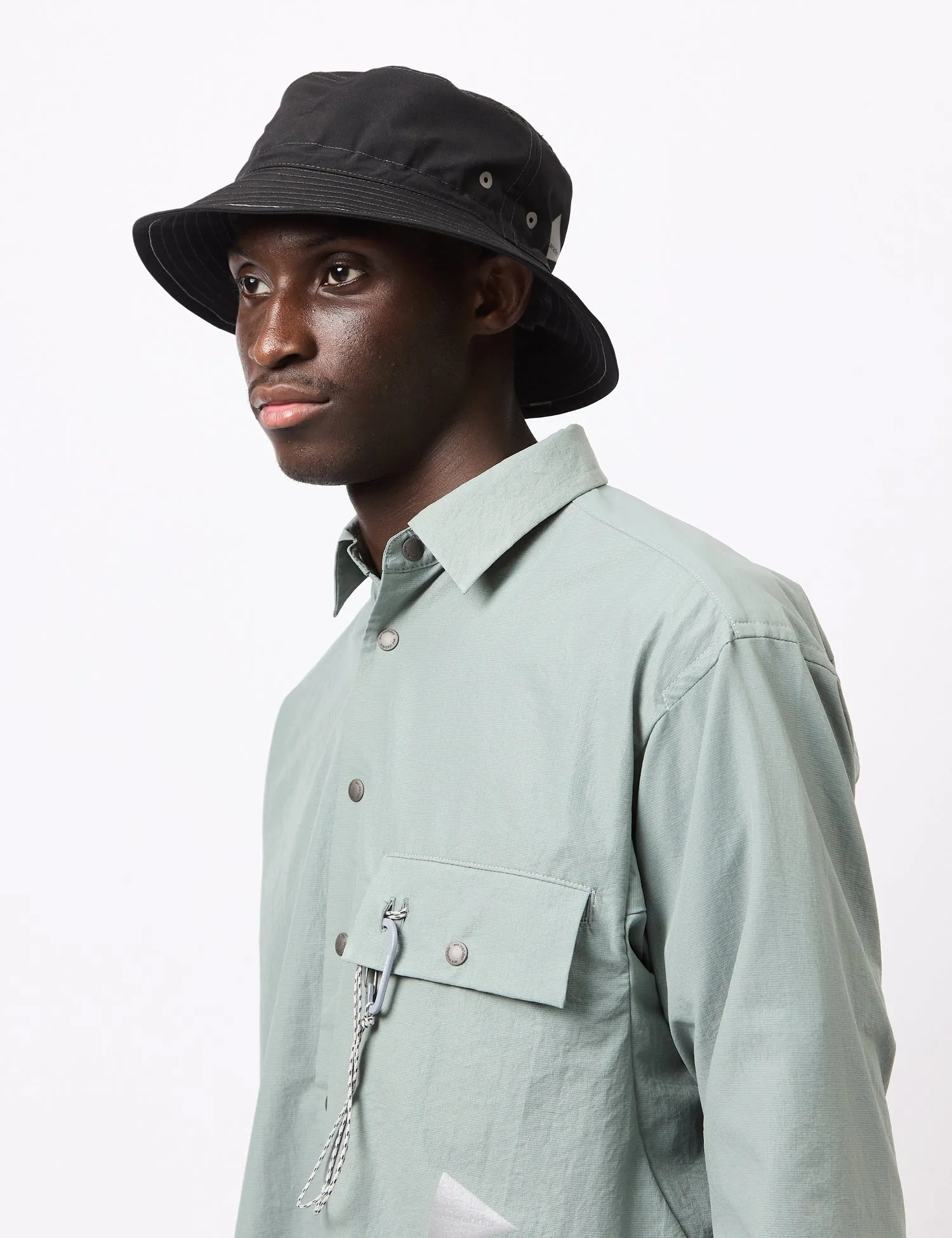 and Wander Pe/Co Bucket Hat - Black sold by Article London