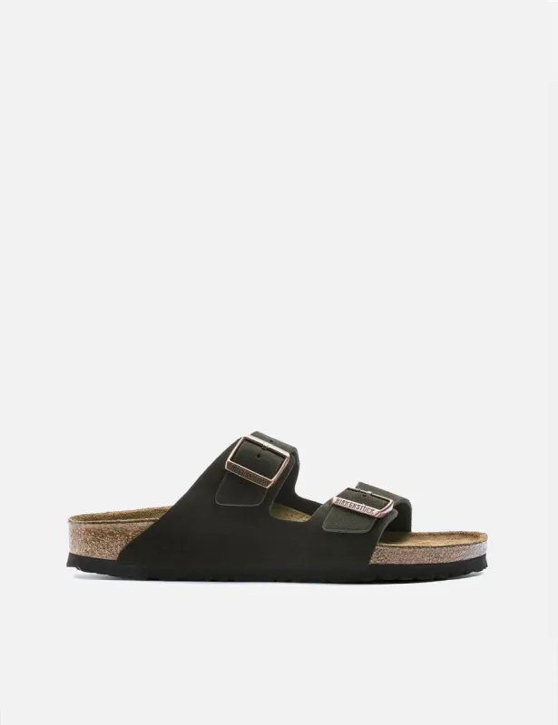 Birkenstock Arizona Suede Leather Sandals (Regular) - Mocha sold by Article London