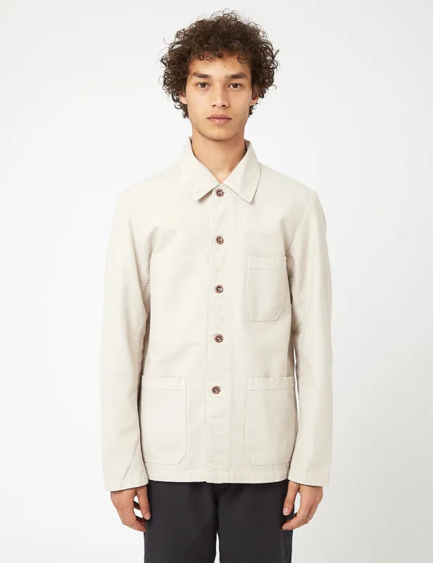 Vetra French Workwear Jacket 5-Short (Cotton Drill) - Natural sold by Article London