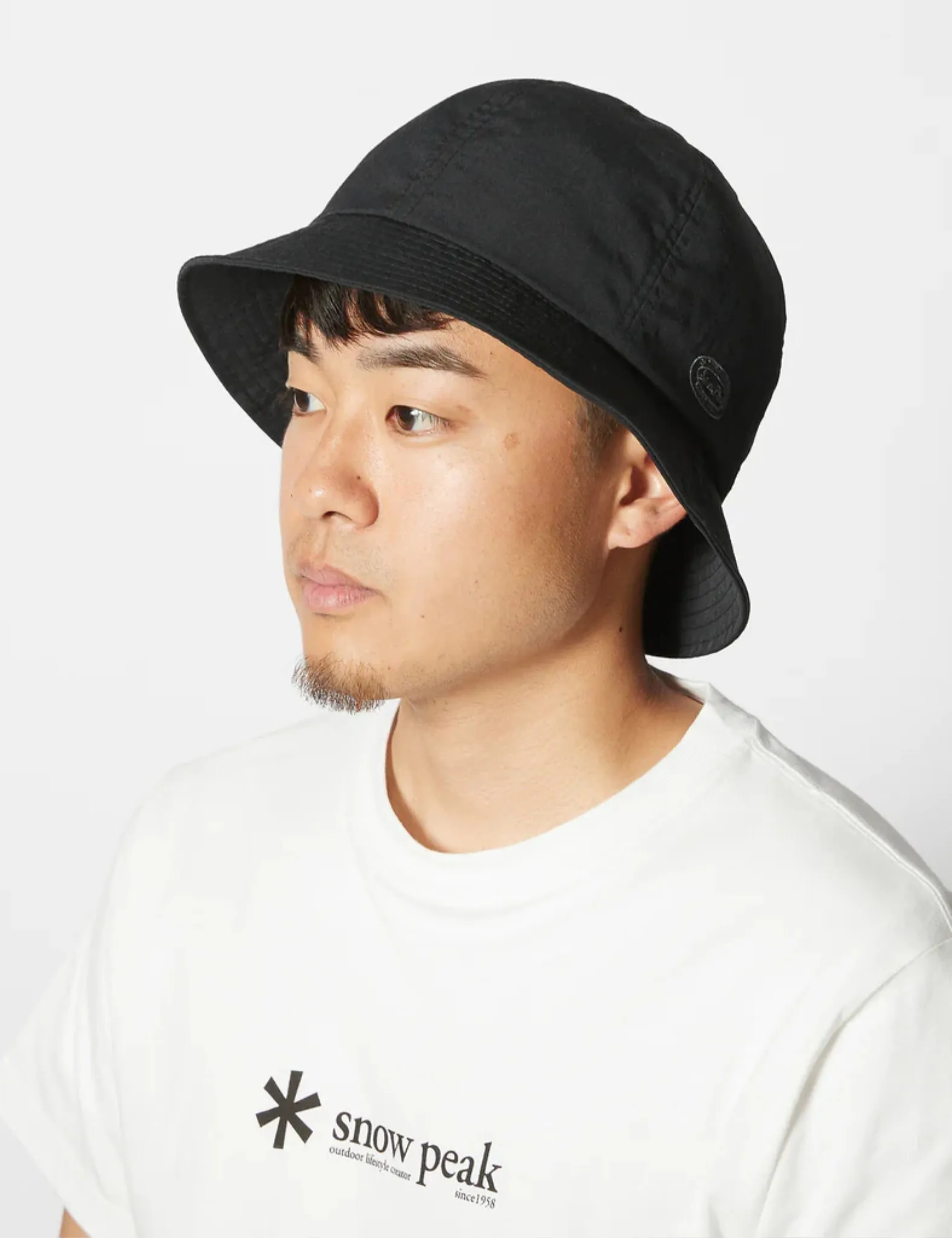 Snow Peak Takibi Weather Cloth Hat - Black sold by Article London product image thumbnail 3