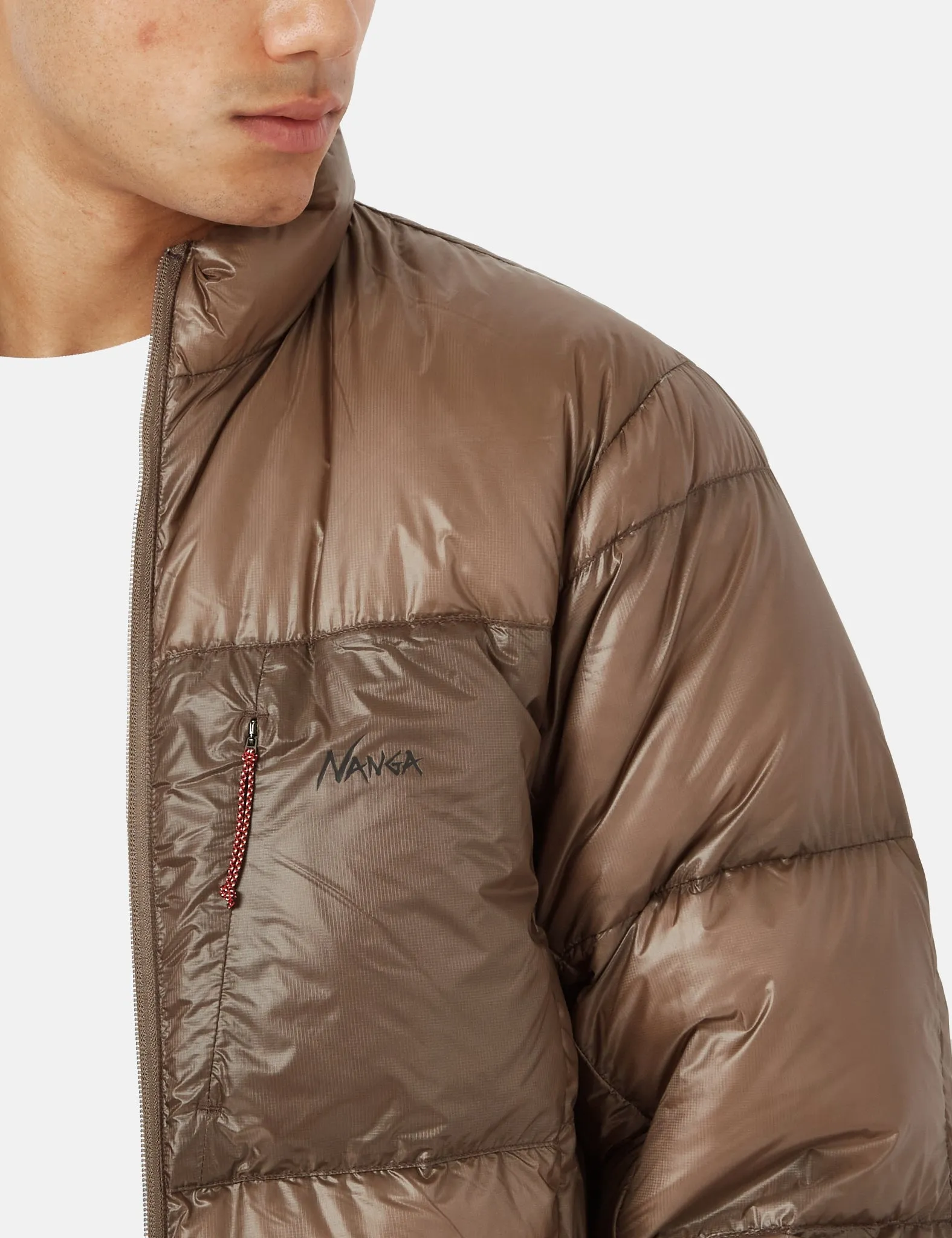 Nanga Mountain Lodge Down Jacket - Mocha Brown sold by Article London product image thumbnail 2