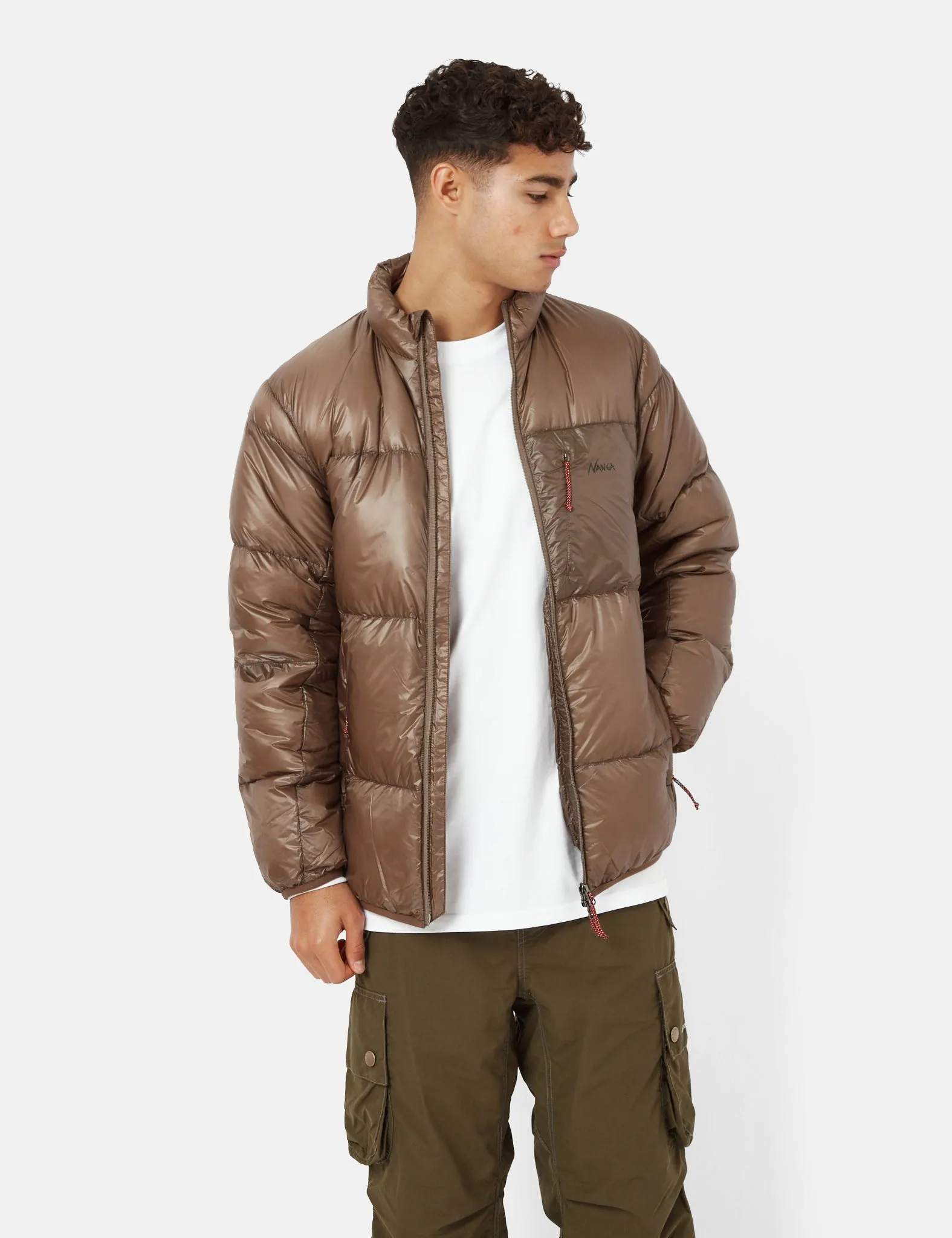 Nanga Mountain Lodge Down Jacket - Mocha Brown sold by Article London product image thumbnail 3