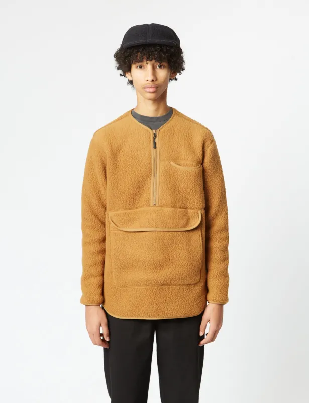 Snow Peak Thermal Boa Fleece Pullover - Brown sold by Article London
