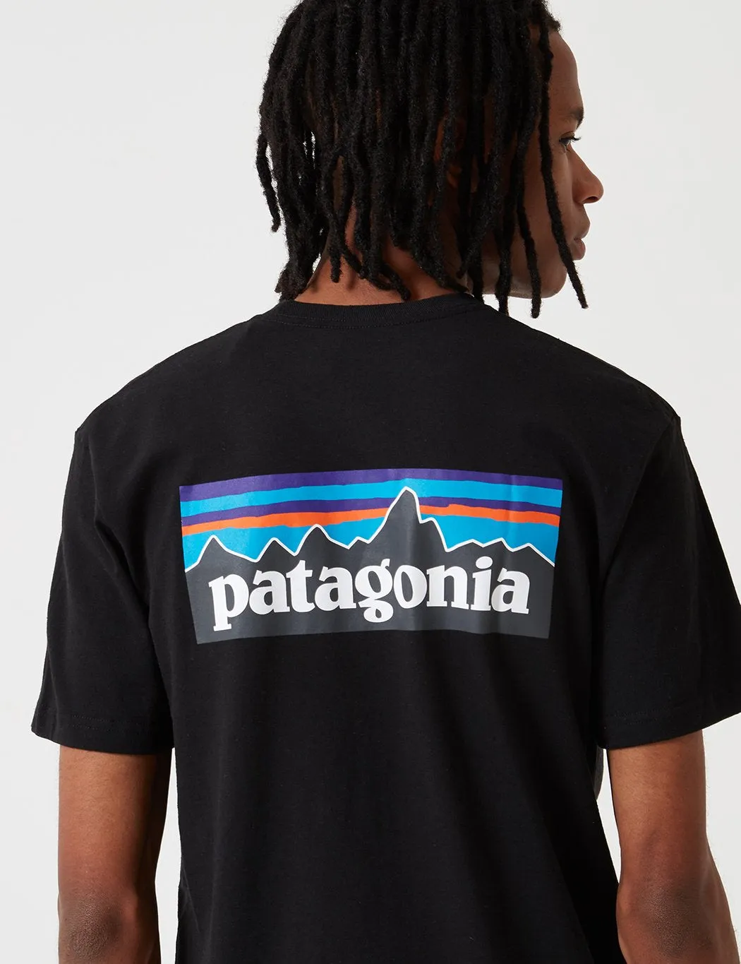 Patagonia P6 Logo Responsibili-Tee T-Shirt - Black sold by Article London product image thumbnail 5