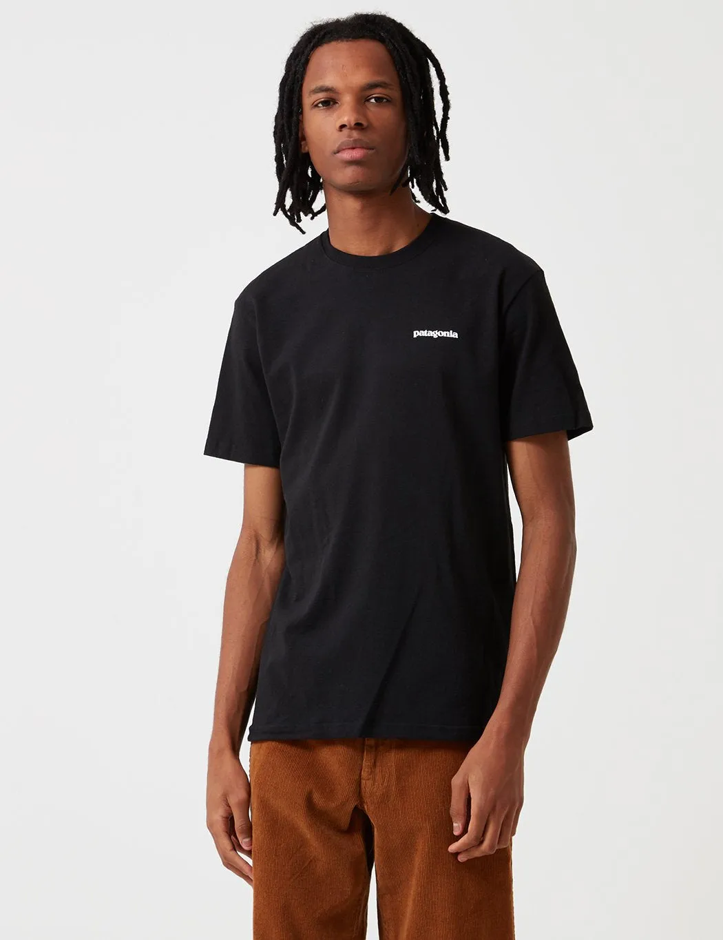 Patagonia P6 Logo Responsibili-Tee T-Shirt - Black sold by Article London product image thumbnail 2