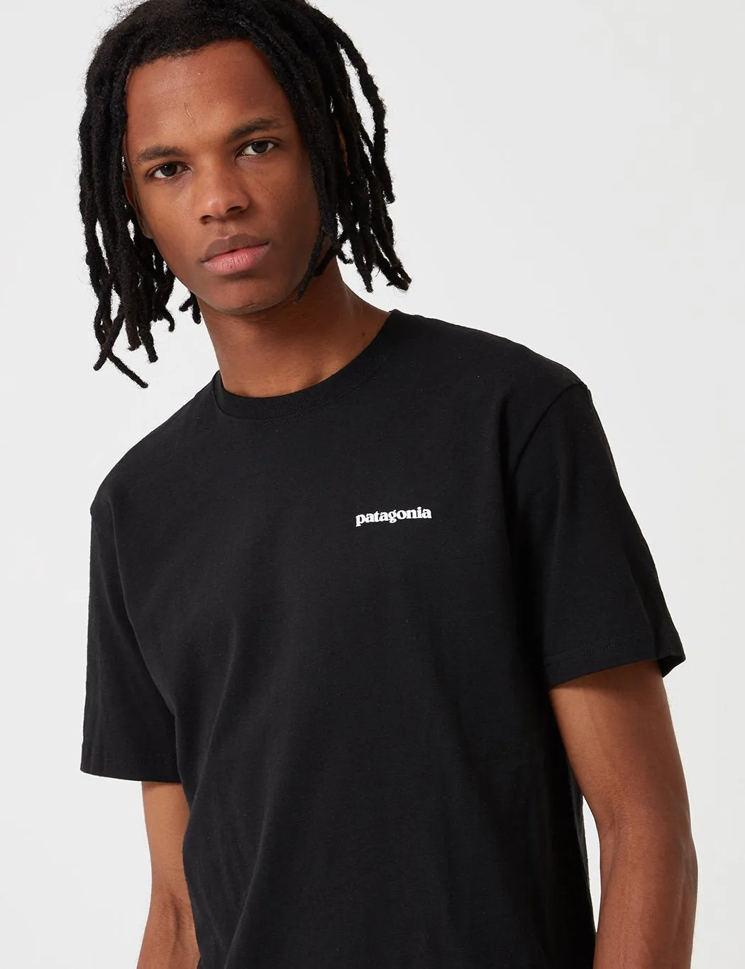 Patagonia P6 Logo Responsibili-Tee T-Shirt - Black sold by Article London product image thumbnail 4