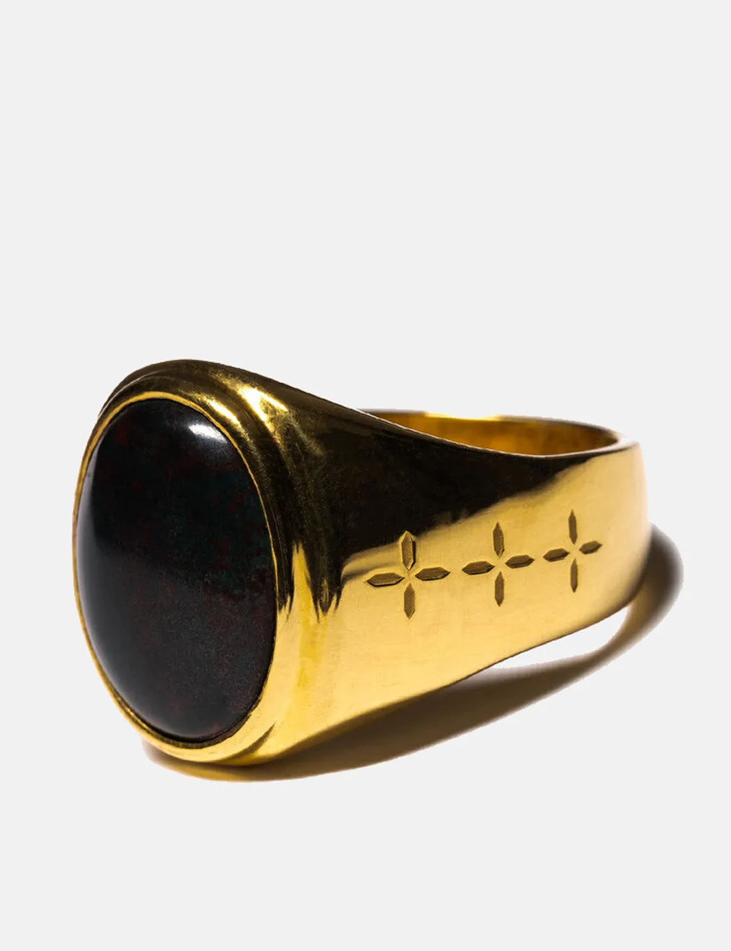Maple Tommy Signet Ring - 14K Gold P/Bloodstone sold by Article London product image thumbnail 2