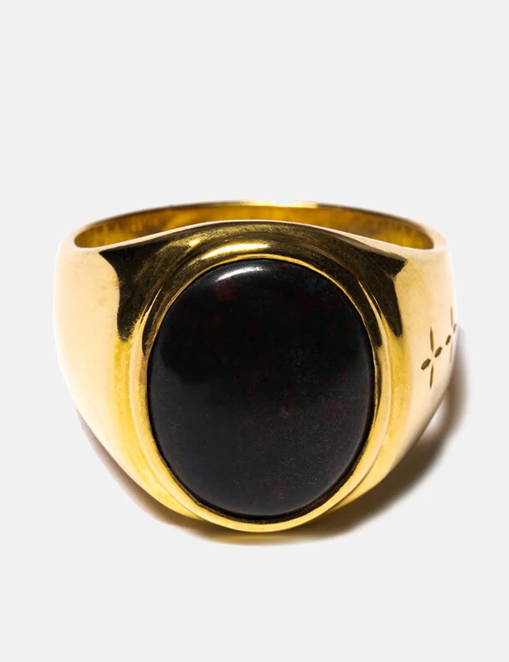 Maple Tommy Signet Ring - 14K Gold P/Bloodstone sold by Article London