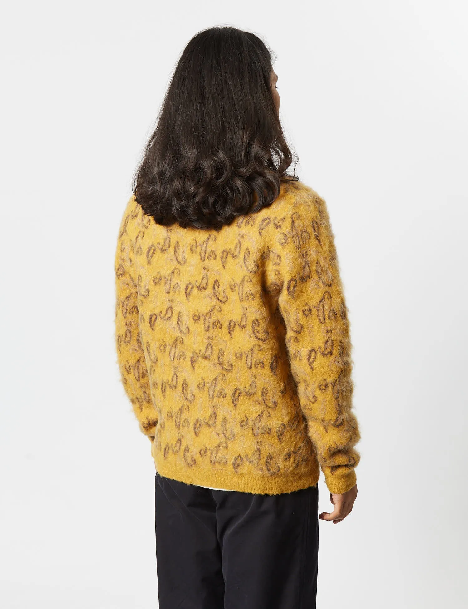 Beams Plus Jacquard Cardigan (Paisley) - Mustard sold by Article London product image thumbnail 4