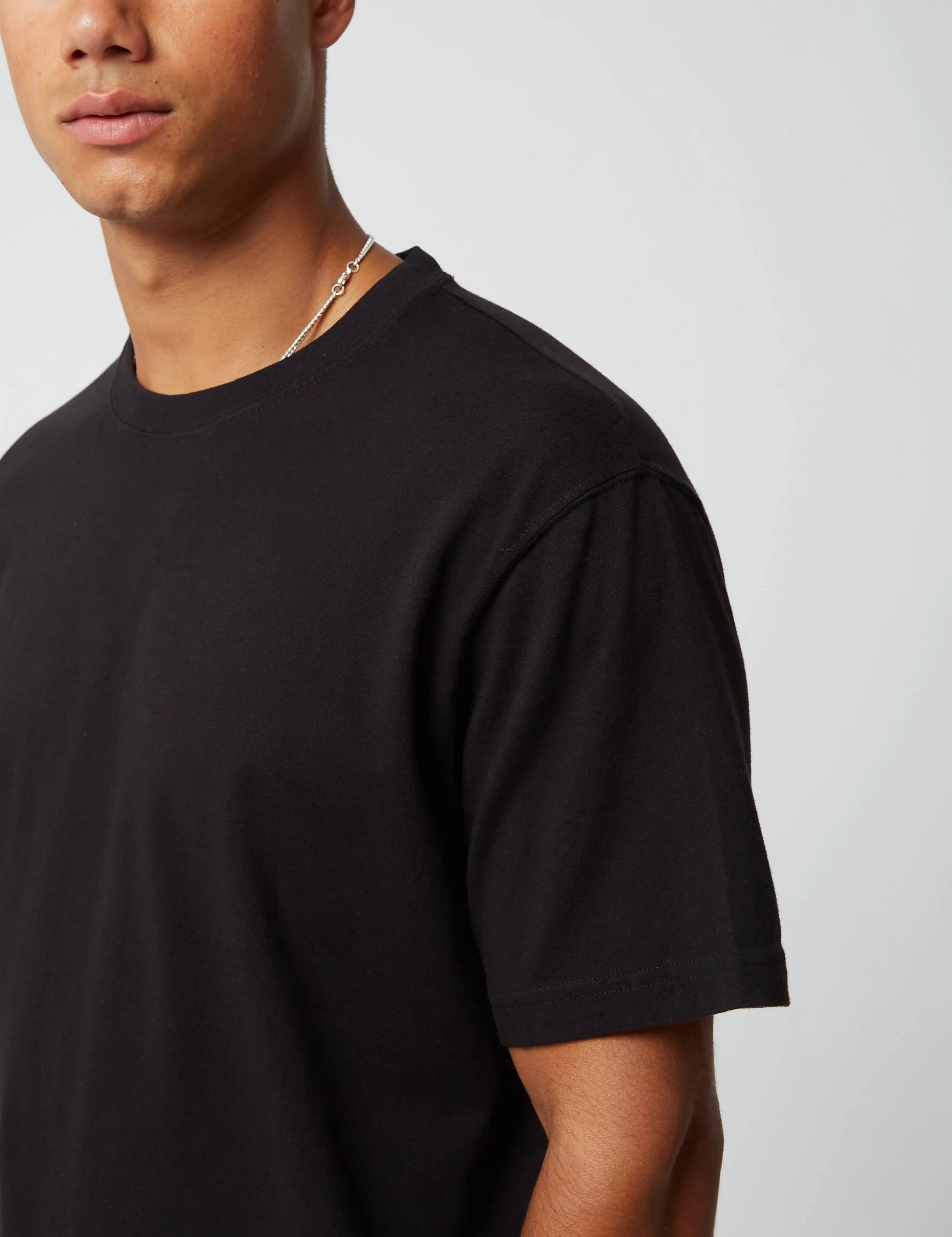 Bhode T-Shirt (Organic/Canada Origin, 9oz) - Black sold by Article London product image thumbnail 2
