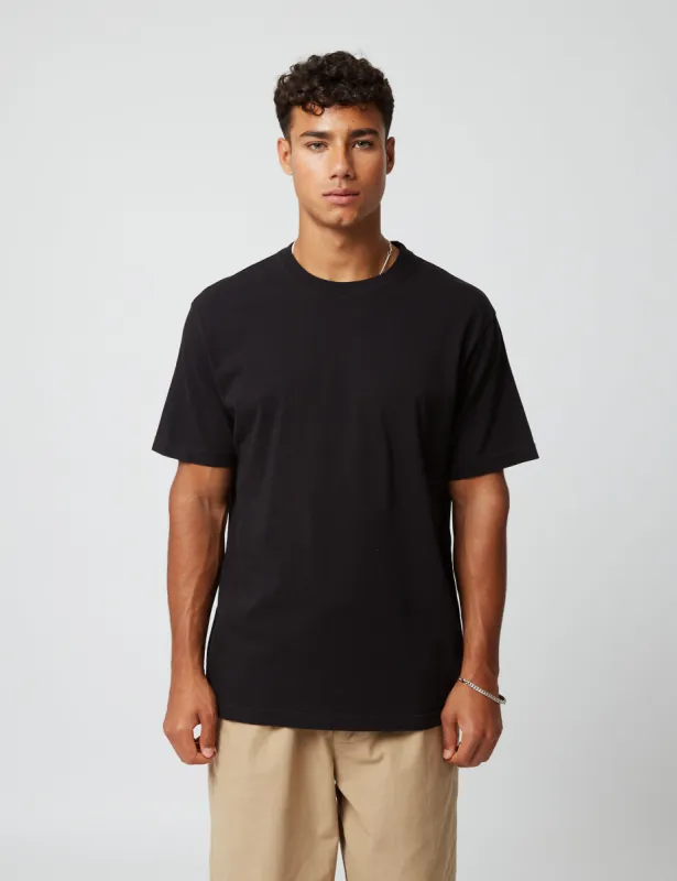 Bhode T-Shirt (Organic/Canada Origin, 9oz) - Black sold by Article London