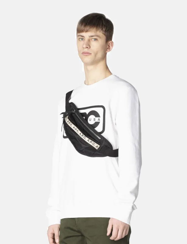 A.P.C. Banane Lucille Hip Bag - Black sold by Article London