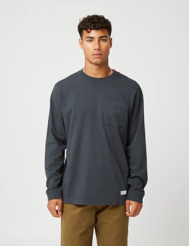 Bhode Everyday Heavyweight Long Sleeve T-Shirt (Organic) - Dusty Black sold by Article London