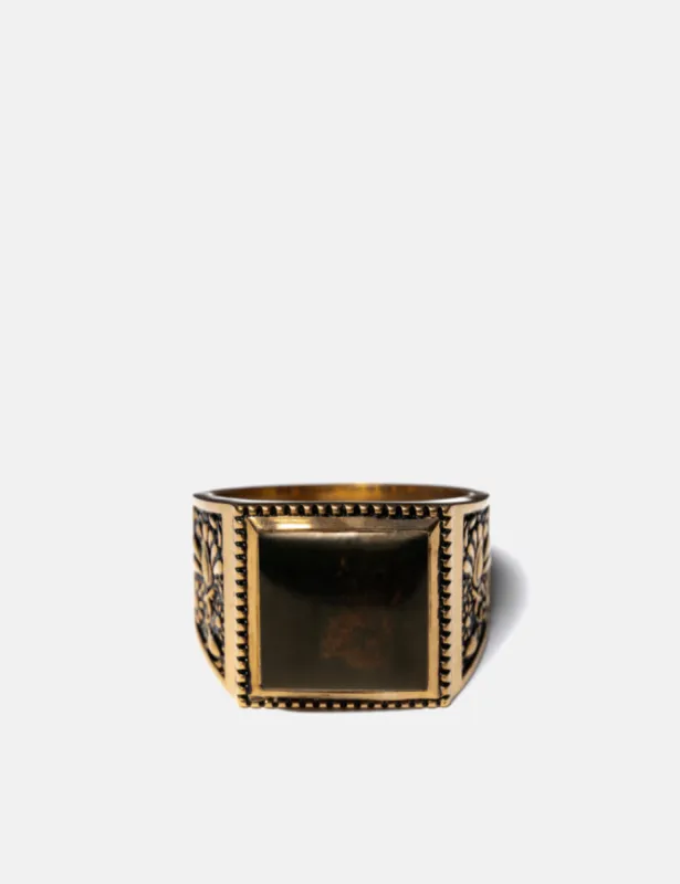 Maple Buick Ring - 14K Gold P/Bloodstone sold by Article London