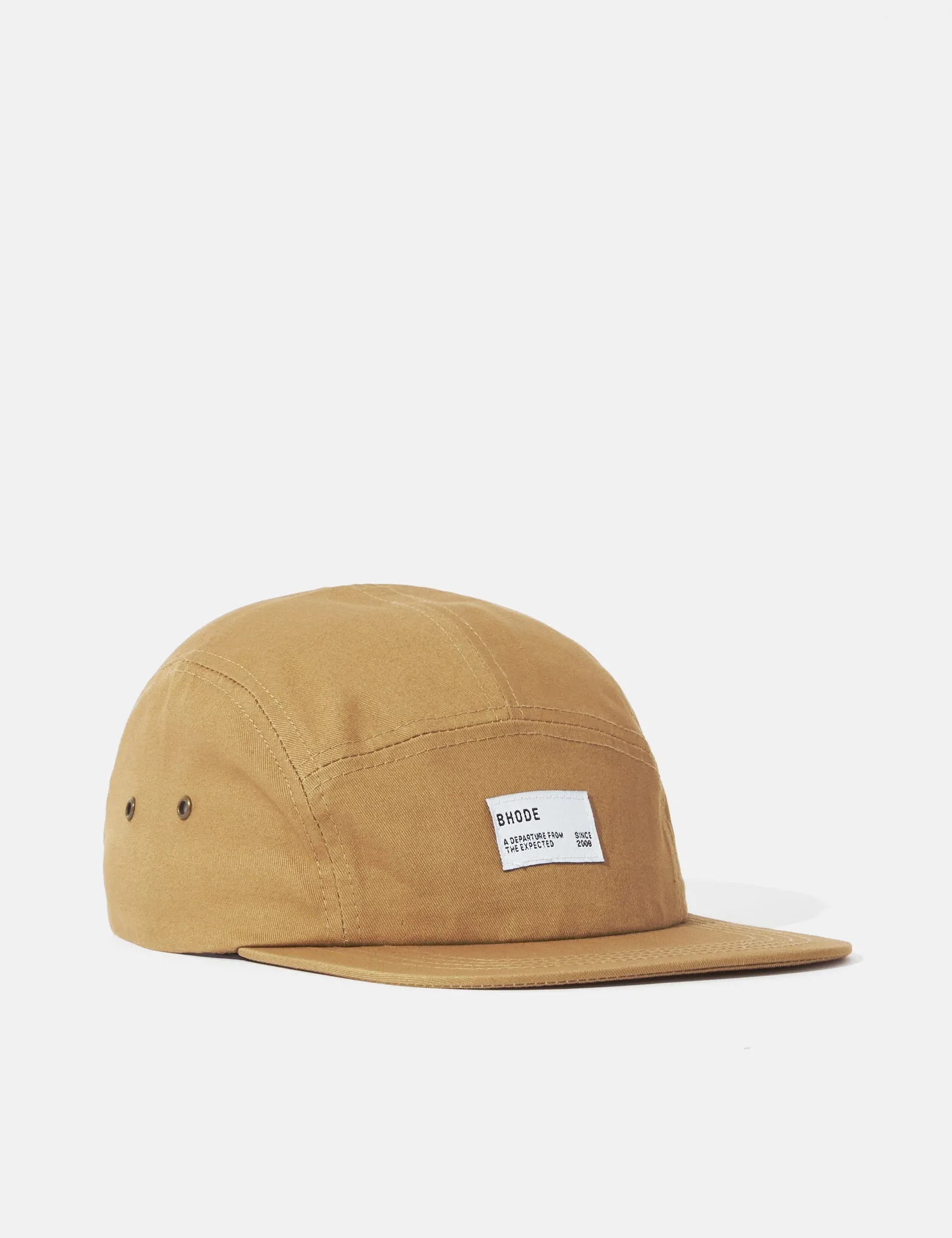Bhode 5-Panel Cap (Cotton Twill) - Khaki sold by Article London