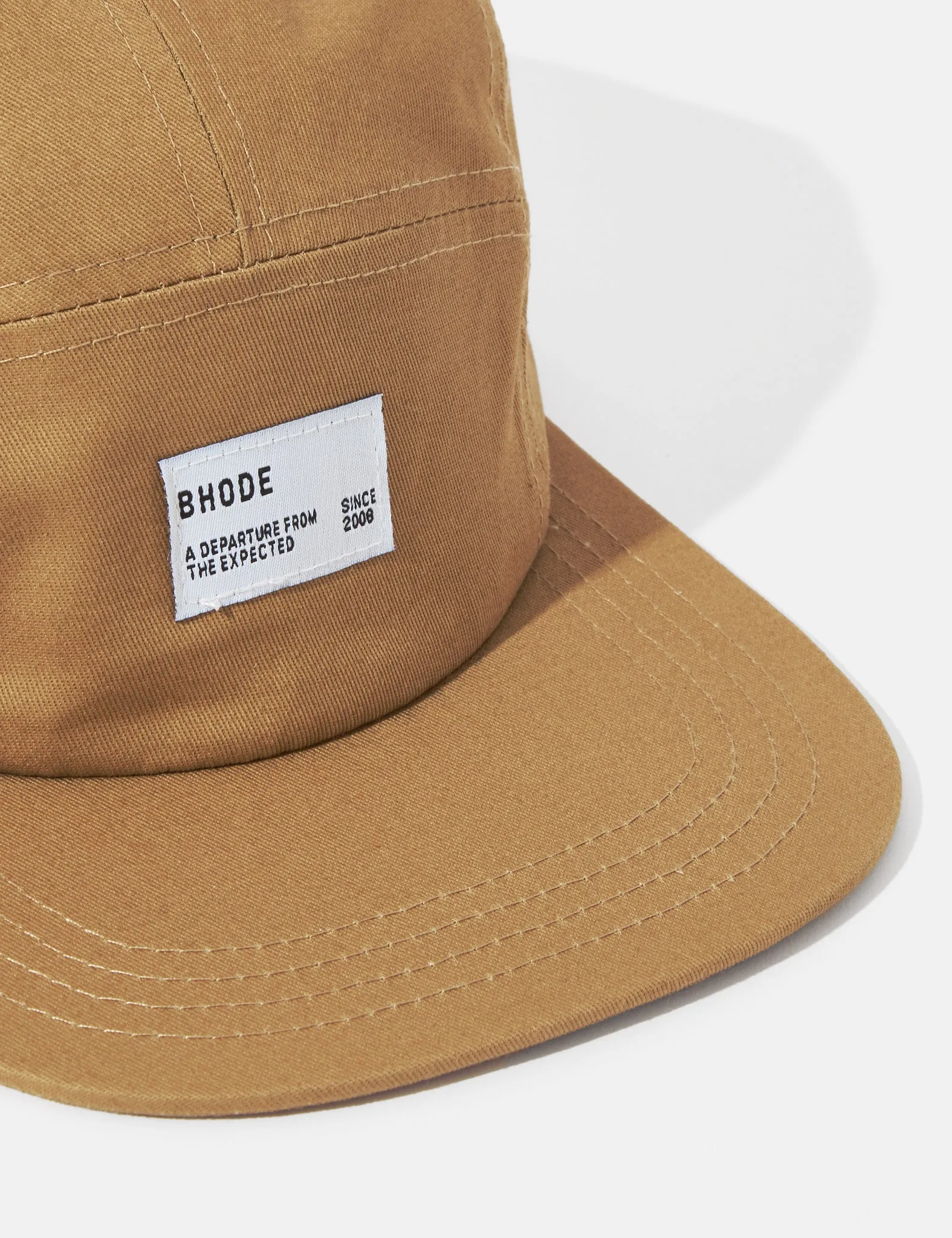 Bhode 5-Panel Cap (Cotton Twill) - Khaki sold by Article London product image thumbnail 2