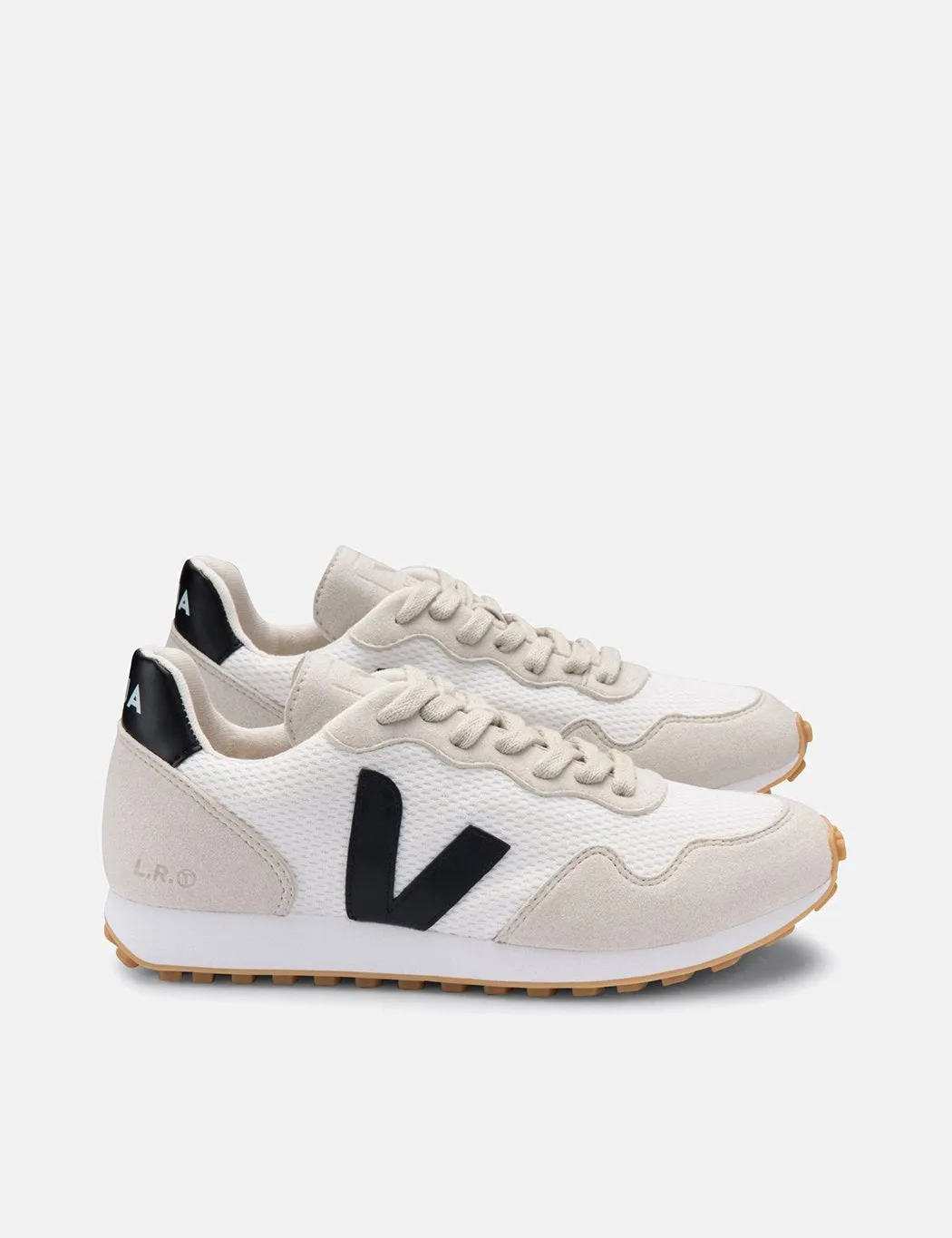 Veja SDU Alveomesh Trainers (Vegan) - White/Black/Natural sold by Article London