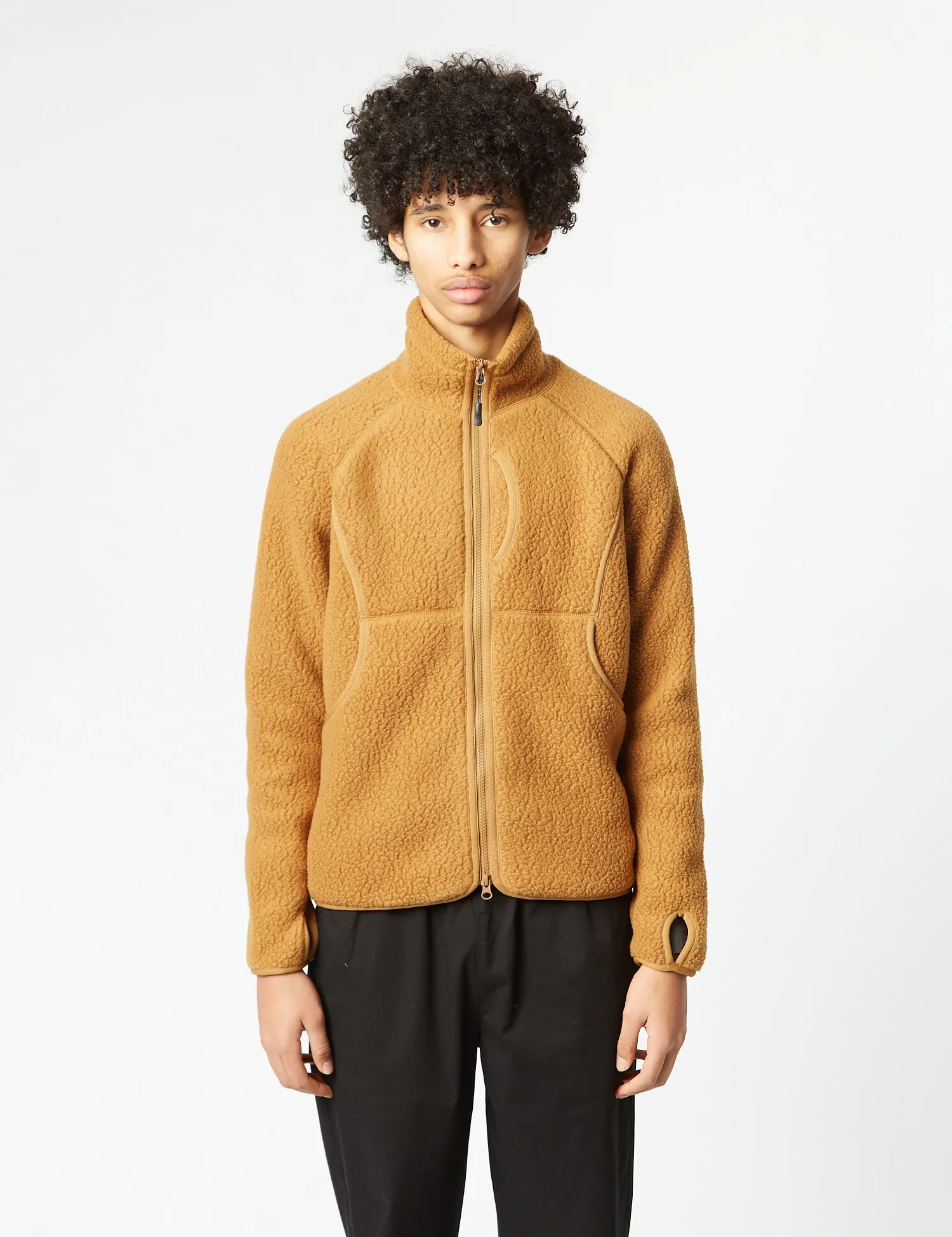 Snow Peak Thermal Boa Fleece Jacket - Brown sold by Article London