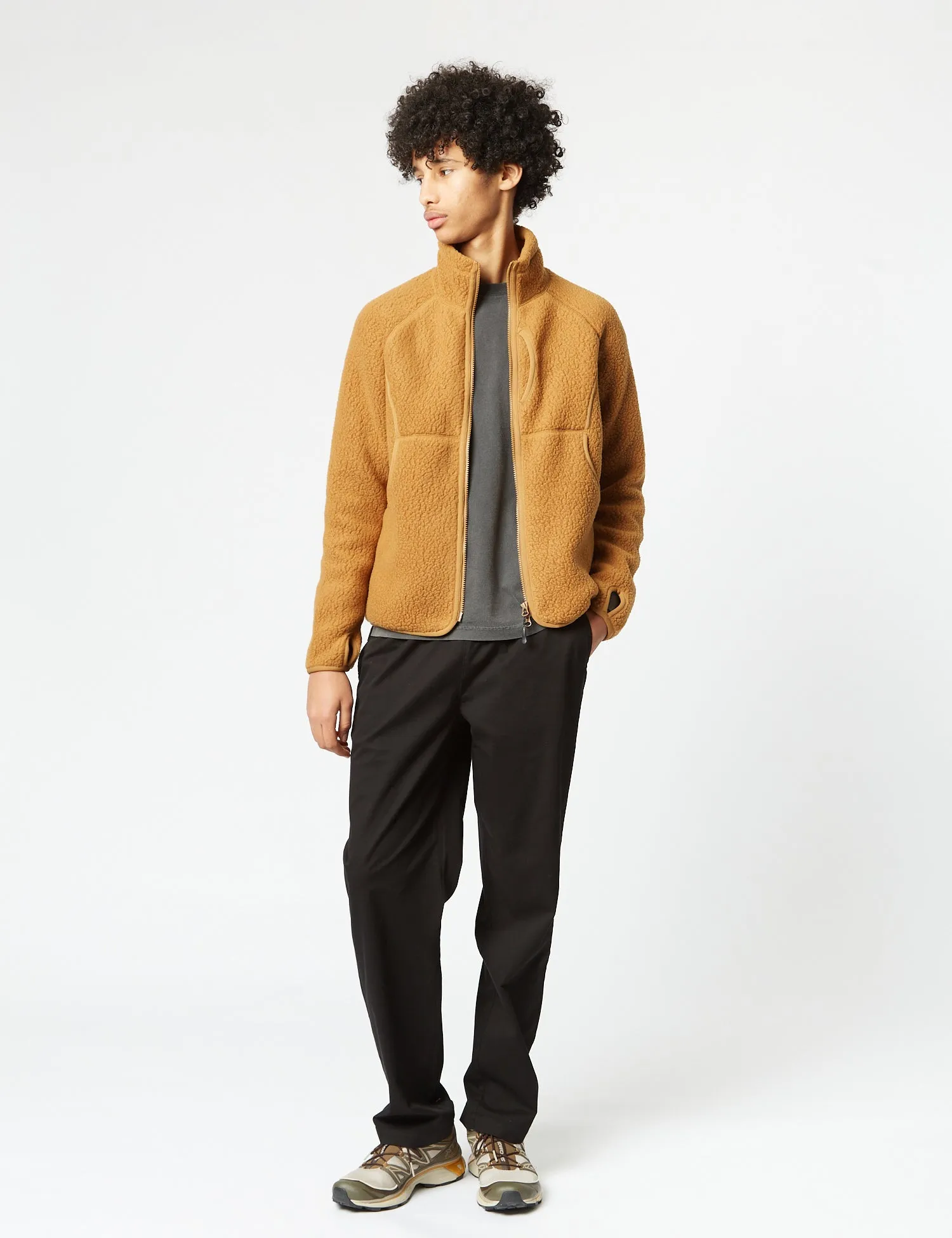 Snow Peak Thermal Boa Fleece Jacket - Brown sold by Article London product image thumbnail 4