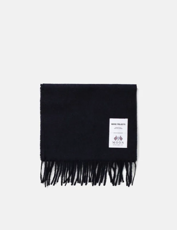 Norse Projects Moon Lambswool Scarf - Dark Navy sold by Article London