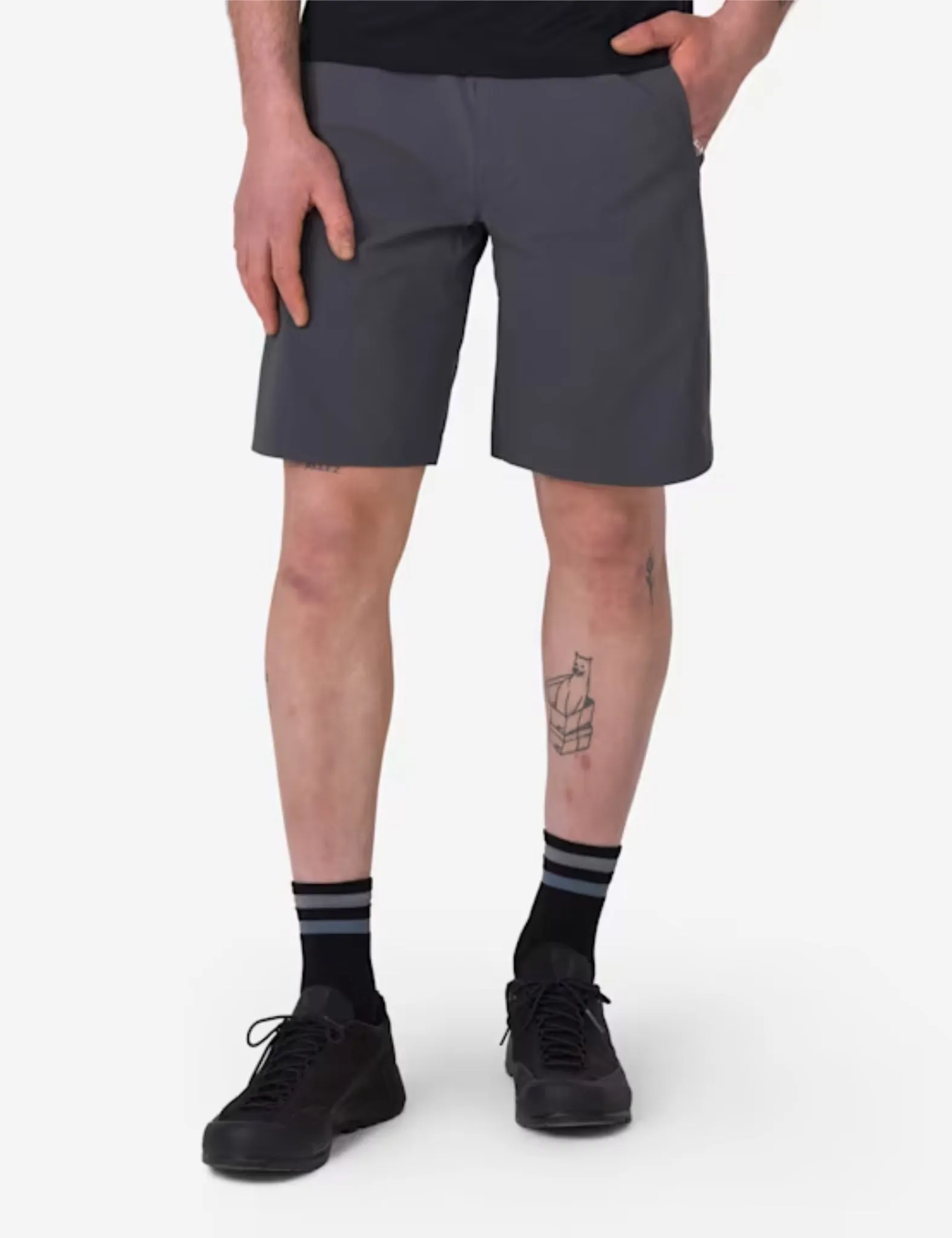 Rapha Men's Explore Shorts - Grey/Black Charcoal sold by Article London product image thumbnail 3