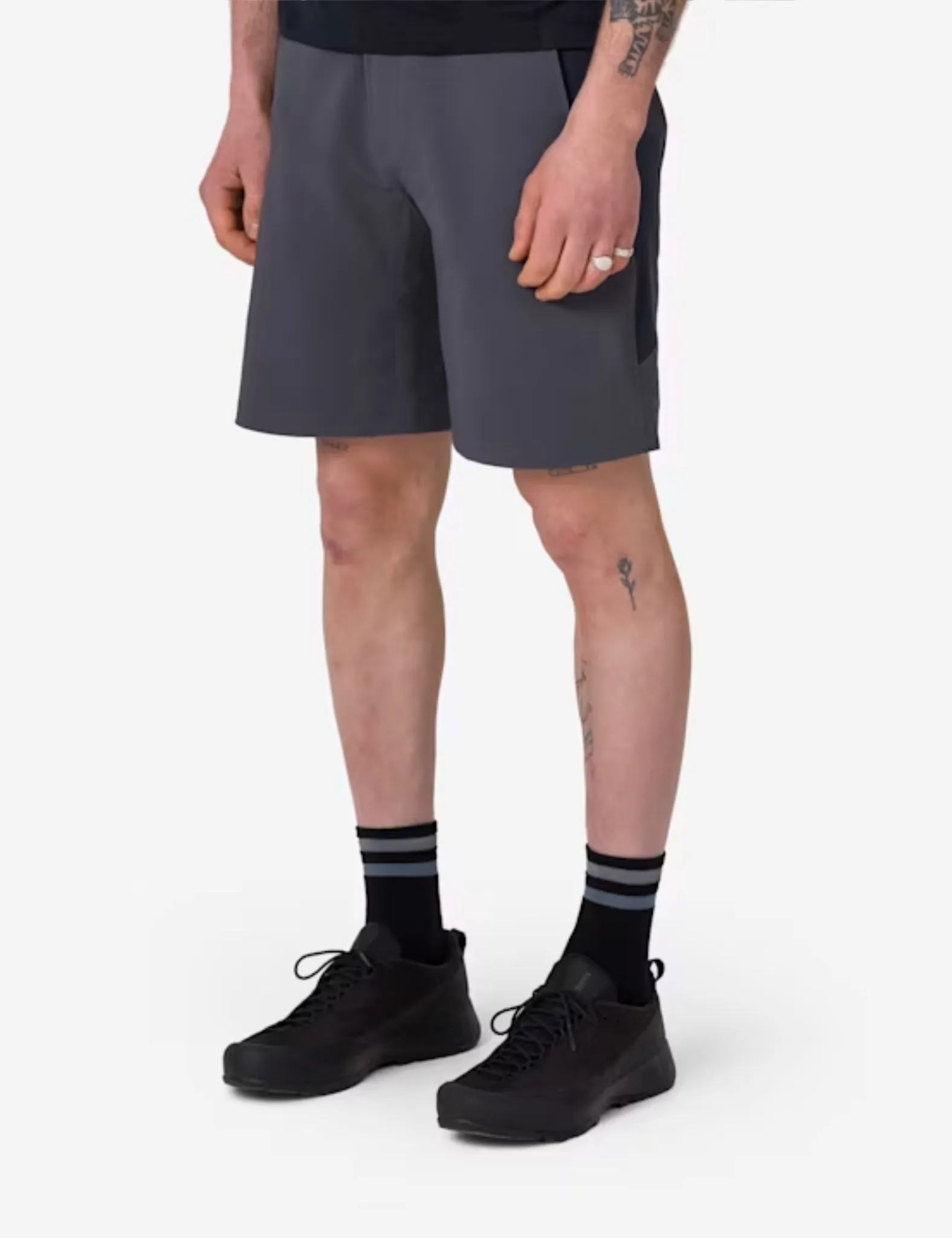 Rapha Men's Explore Shorts - Grey/Black Charcoal sold by Article London