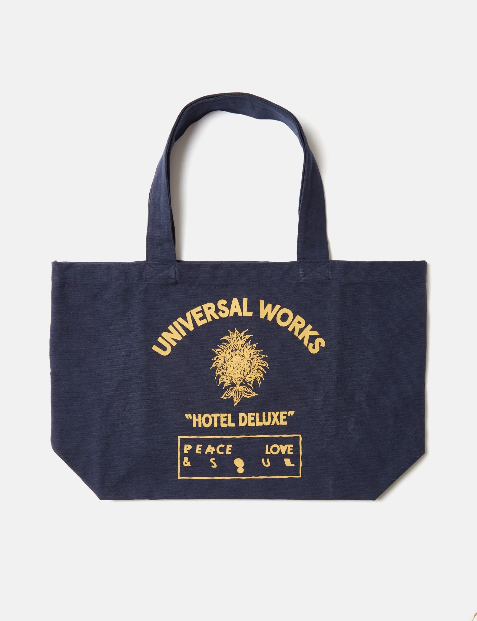 Universal Works Canvas Tote Bag - Navy Blue sold by Article London