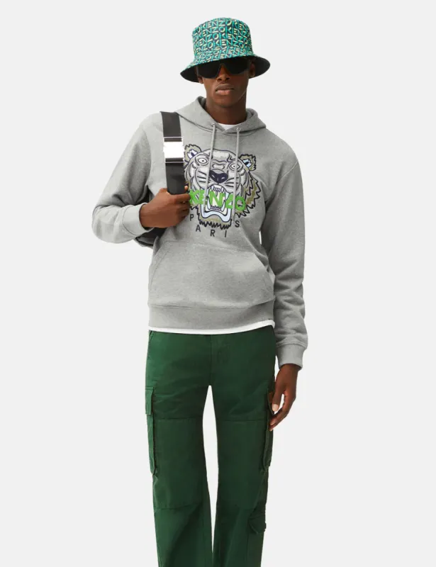 Kenzo Tiger Original Hooded Sweatshirt - Dove Grey sold by Article London