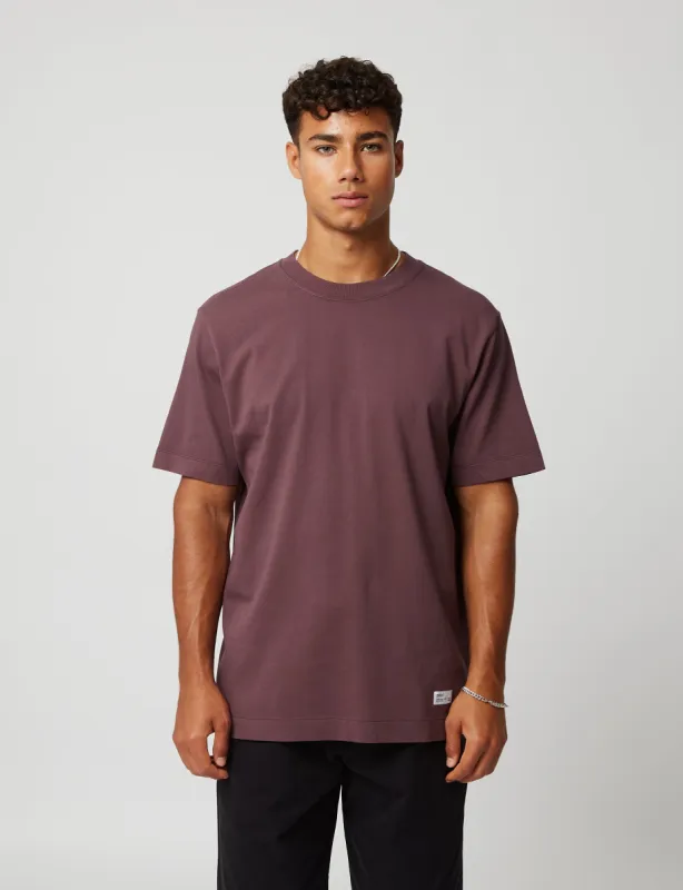 Bhode Everyday Heavyweight T-Shirt (Organic) - Aubergine sold by Article London