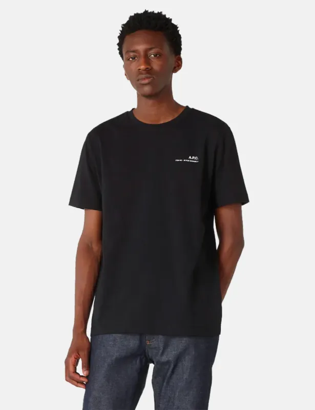 A.P.C. Item T-Shirt - Black sold by Article London