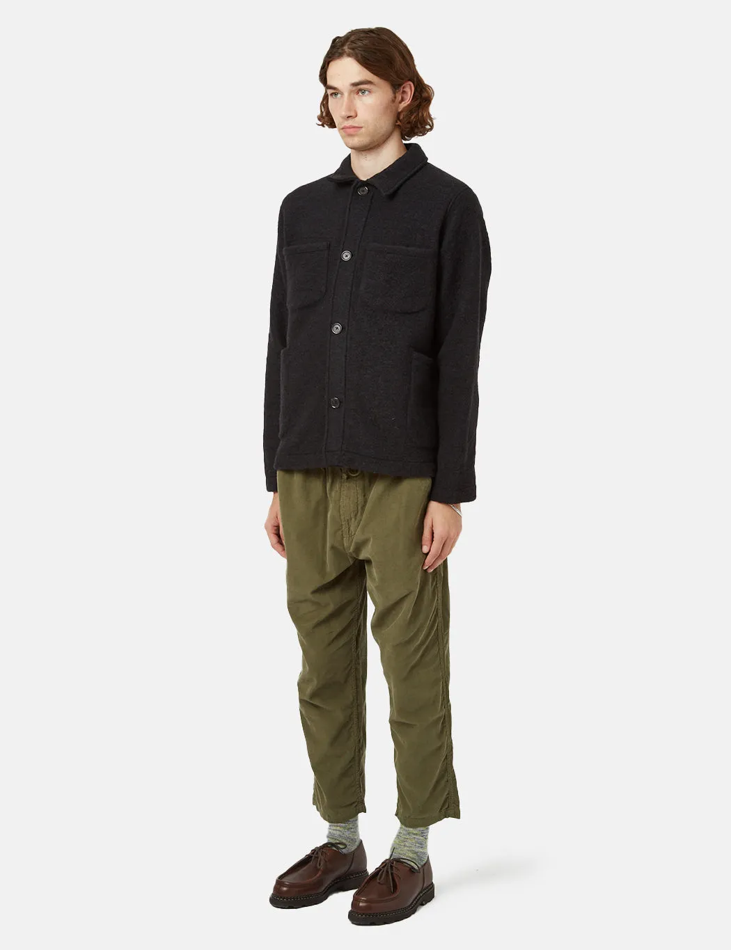 Universal Works Lumber Jacket - Black sold by Article London product image thumbnail 5