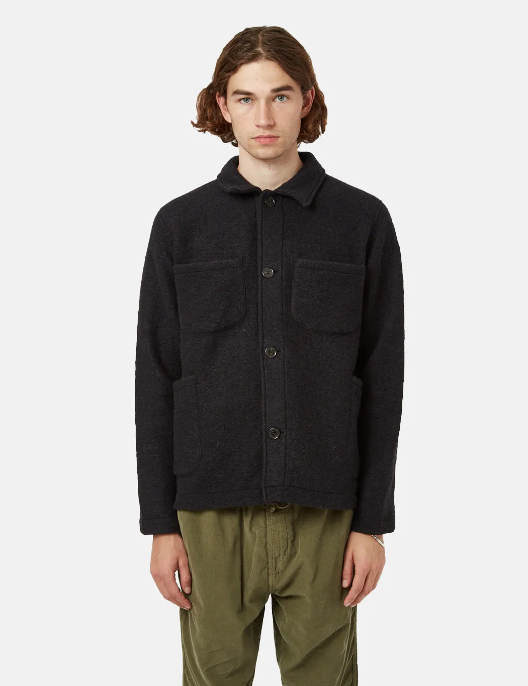 Universal Works Lumber Jacket - Black sold by Article London