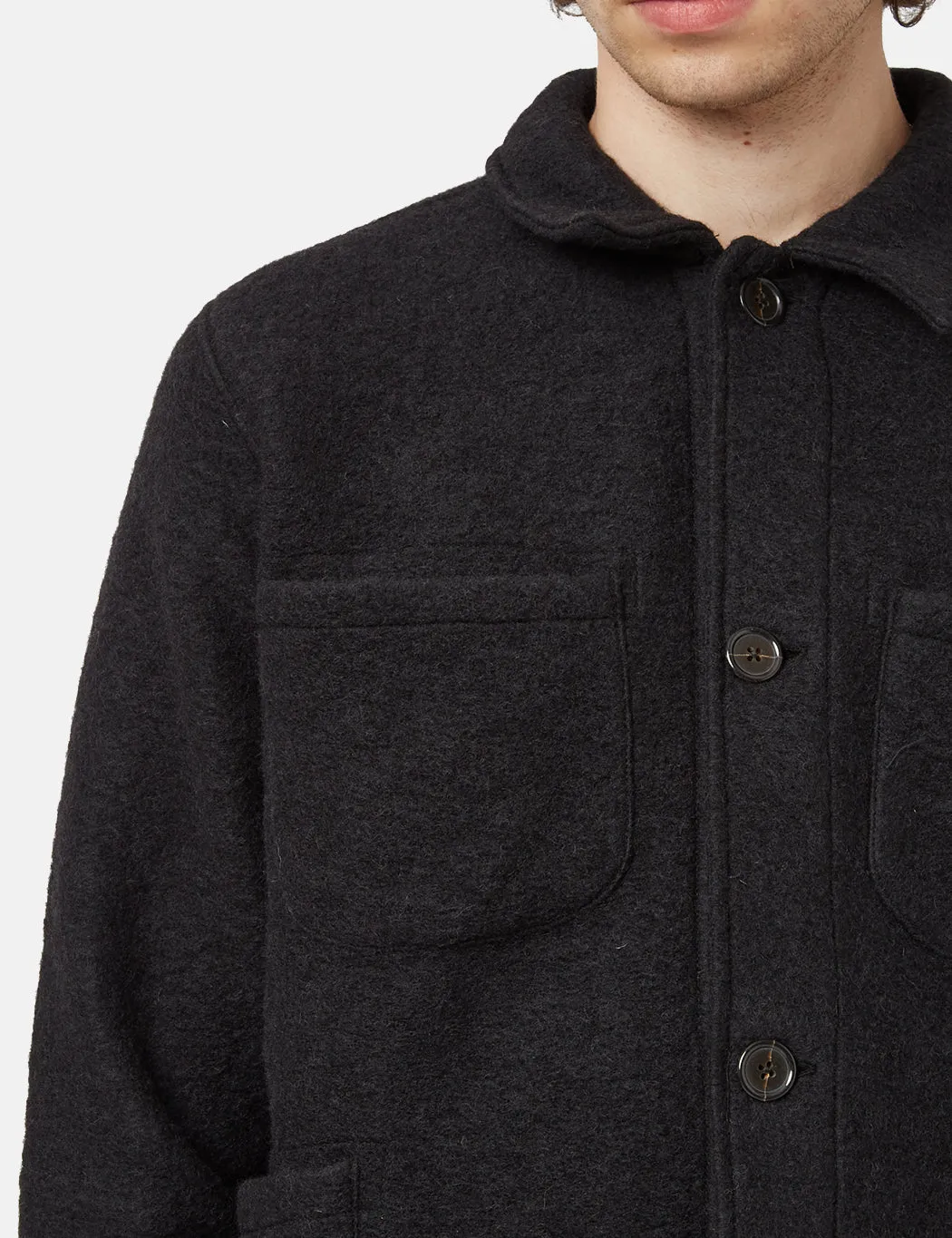 Universal Works Lumber Jacket - Black sold by Article London product image thumbnail 2