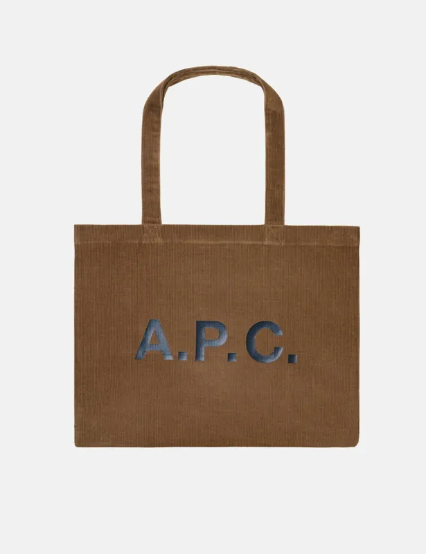 A.P.C. Diane Shopping Bag - Taupe Brown sold by Article London